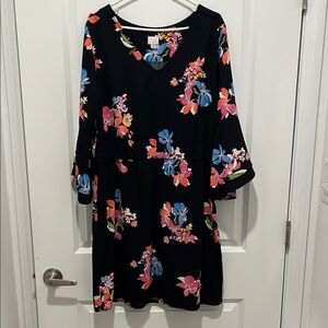Floral V-Neck Dress